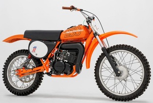 an orange Motorcycle