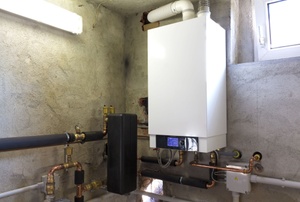 Basement with furnace system