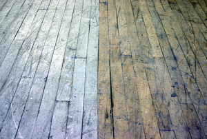 Two tones of old wood flooring