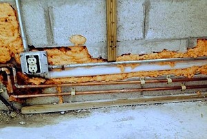 A seriously bad plumbing repair.