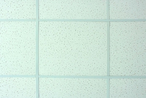A close-up of some suspended ceiling panels.