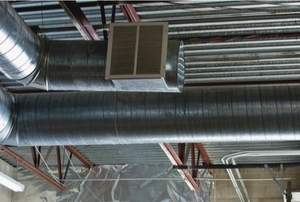 garage vent with circular ducts