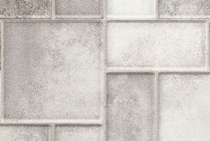 A glazed porcelain tile.