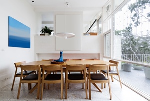 Wicker dining furniture.