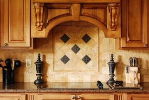 A tile backsplash pattern.