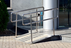 A wheelchair ramp.