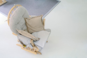 rocking chair with cushions