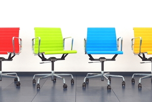 Office swivel chairs.