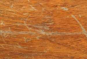 wood floor with scratch in finish