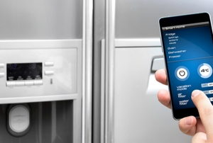 refrigerator with smart phone