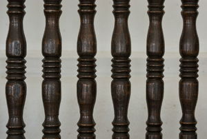 make candle holders from old balusters