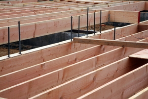 joists during construction