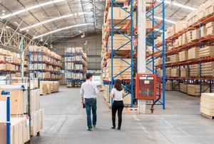 A warehouse.