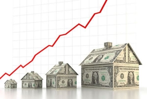 Homes increasing in value (Clipping path)