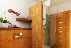 corner shower enclosure