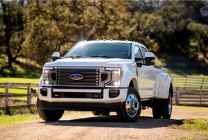 a silver truck