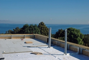 building concrete roof