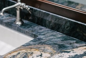 marble surrounding sink