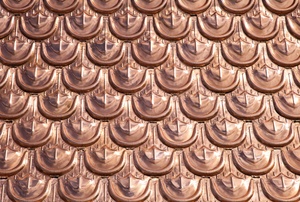 A copper roof.