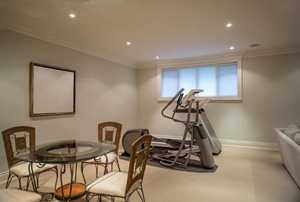 A basement.