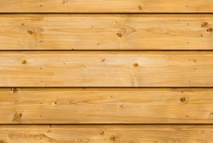 Plywood siding.