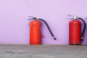 Three Fire Extinguishers