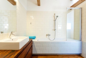 A bathtub.