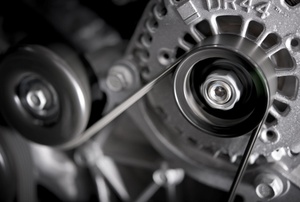 alternator inside an engine