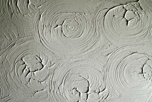 Swirls on a plaster ceiling