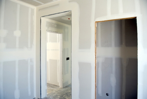 drywall in construction house