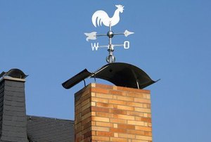 Wind indicator on roof