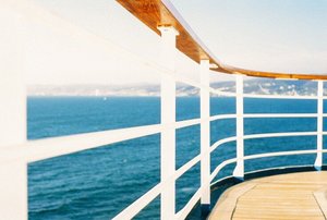 boat deck on the water