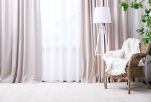 A minimally decorated room.
