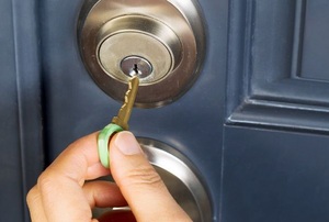 unlocking door