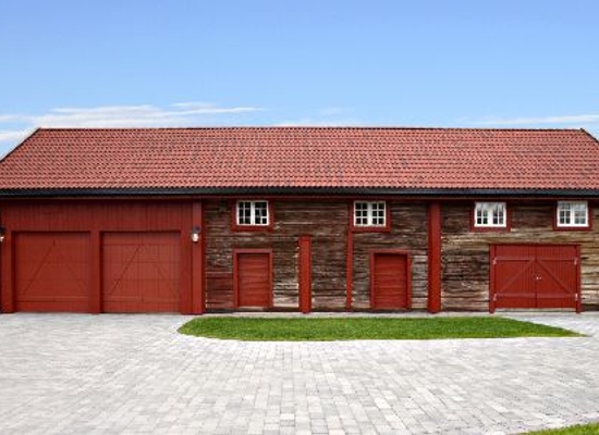 large red barn converted to home