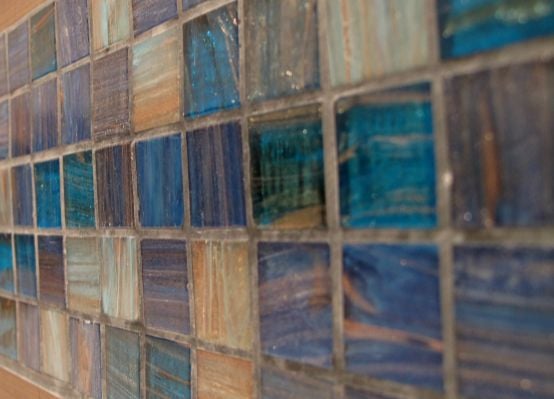 multi-colored glass tiles