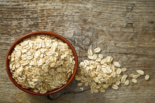 bowl of oats on table