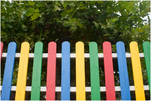 rainbow fence