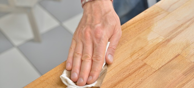 how to get wax off wood table
