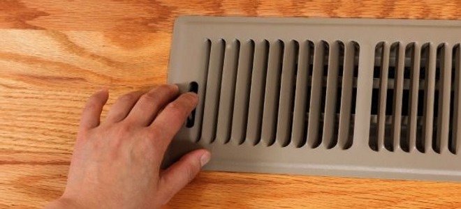 An HVAC floor register.