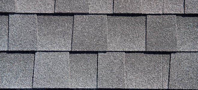 A close-up of gray shingles.