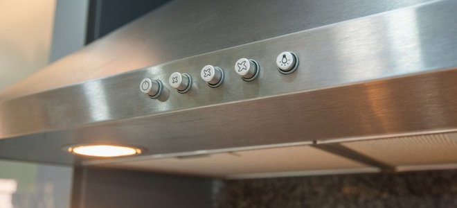 silver stove exhaust hood