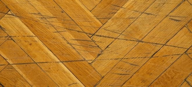 scratched hardwood