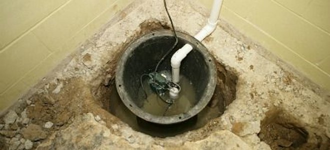 A sump pump.