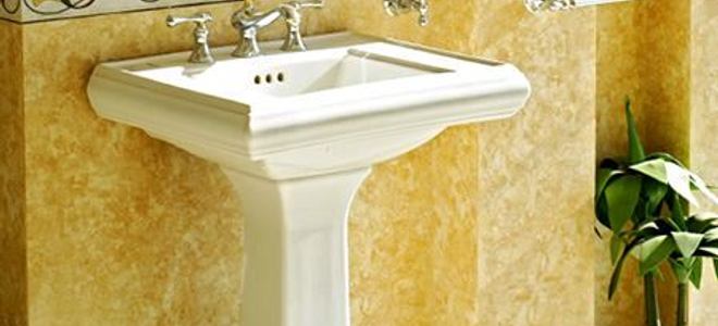 how to replace a bathroom pedestal sink