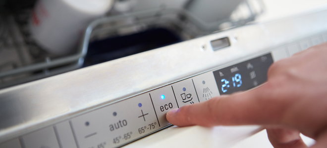 dishwasher control panel