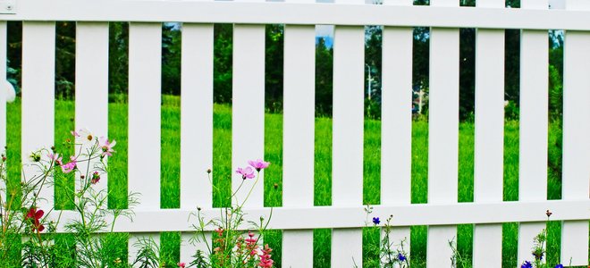 A white picket fence.