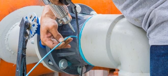 repairing plastic pipes with welded sealer