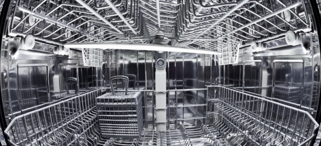 inside of a dishwasher