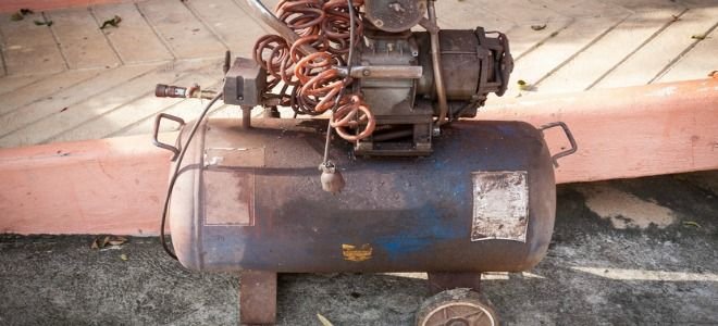 An old air compressor